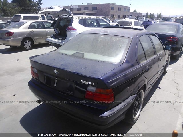 WBACA6325SFK68842 - 1995 BMW 318 I AUTOMATIC BLUE photo 4