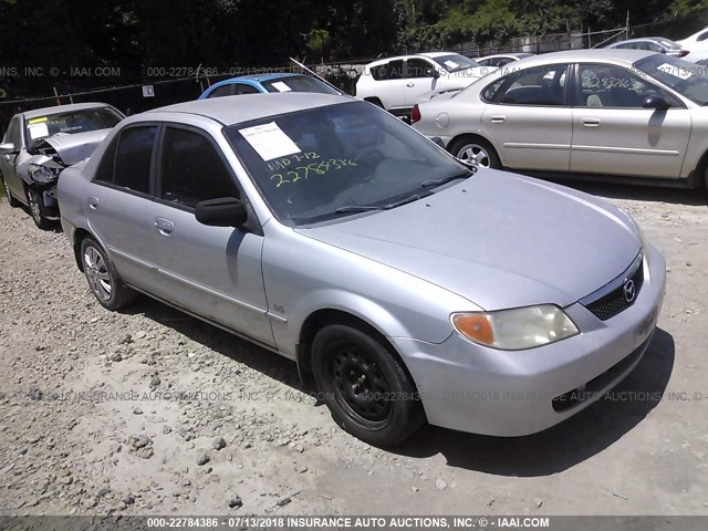 JM1BJ225610422835 - 2001 MAZDA PROTEGE LX/ES GRAY photo 1