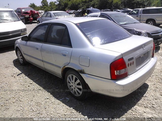JM1BJ225610422835 - 2001 MAZDA PROTEGE LX/ES ნაცრისფერი ფოტო 3