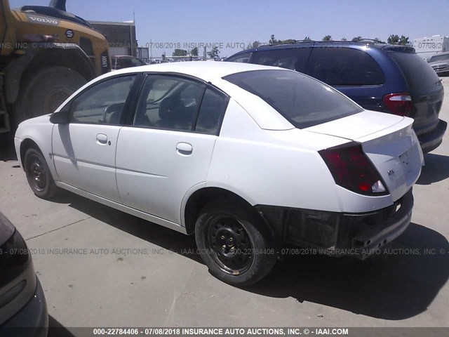 1G8AJ52FX3Z178072 - 2003 SATURN ION LEVEL 2 WHITE photo 3