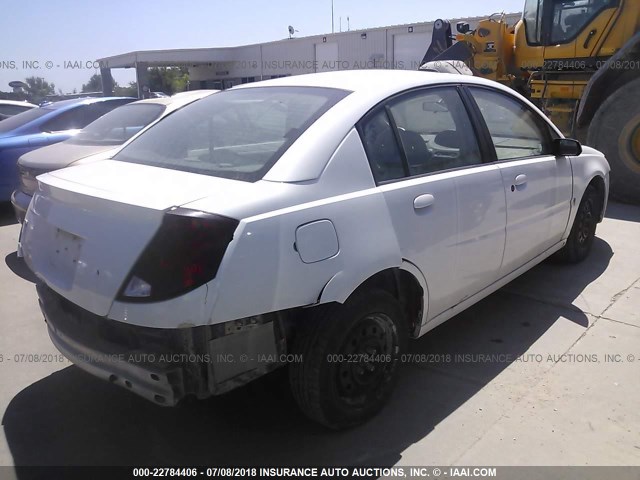 1G8AJ52FX3Z178072 - 2003 SATURN ION LEVEL 2 WHITE photo 4