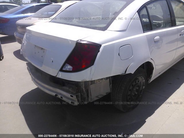 1G8AJ52FX3Z178072 - 2003 SATURN ION LEVEL 2 WHITE photo 6