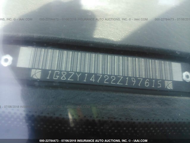 1G8ZY14722Z197615 - 2002 SATURN SC2 BLACK photo 9