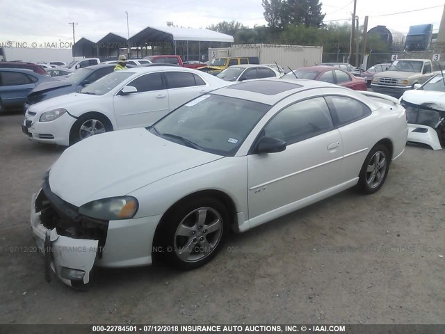 4B3AG52H65E032509 - 2005 DODGE STRATUS R/T WHITE photo 2