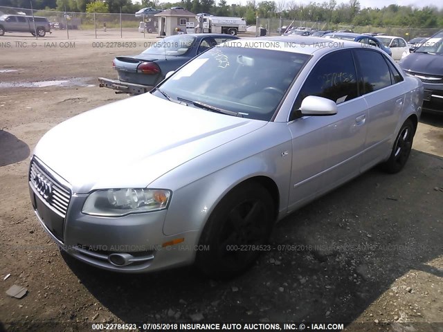 WAUDF68EX5A494627 - 2005 AUDI A4 2.0T QUATTRO SILVER photo 2