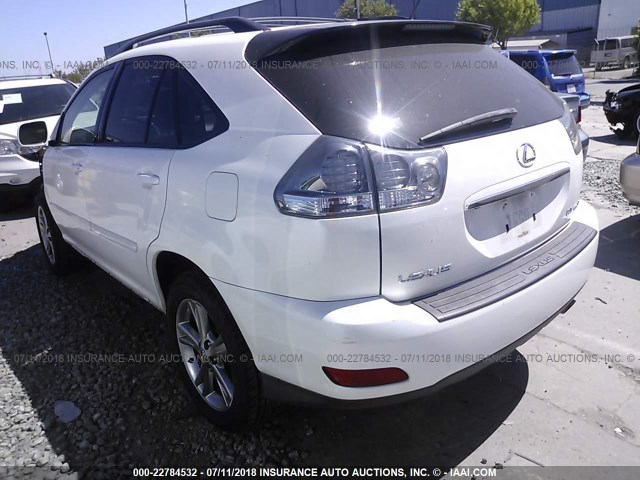 JTJHW31U260035200 - 2006 LEXUS RX 400 WHITE photo 3