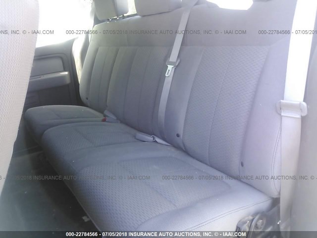 1FTEX1EM6CKD70297 - 2012 FORD F150 SUPER CAB WHITE photo 8