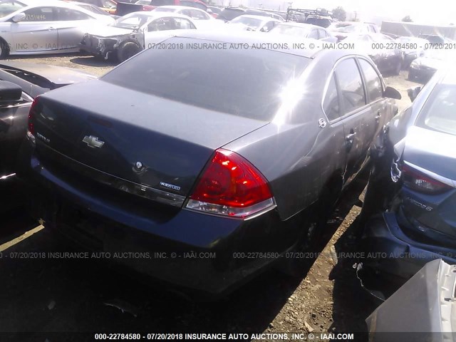 2G1WS583281255211 - 2008 CHEVROLET IMPALA POLICE GRAY photo 4