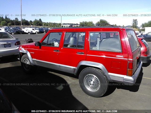 1J4FJ78S9TL181893 - 1996 JEEP CHEROKEE COUNTRY RED photo 3