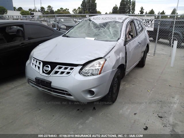 JN8AS5MT7CW292994 - 2012 NISSAN ROGUE S/SV SILVER photo 2
