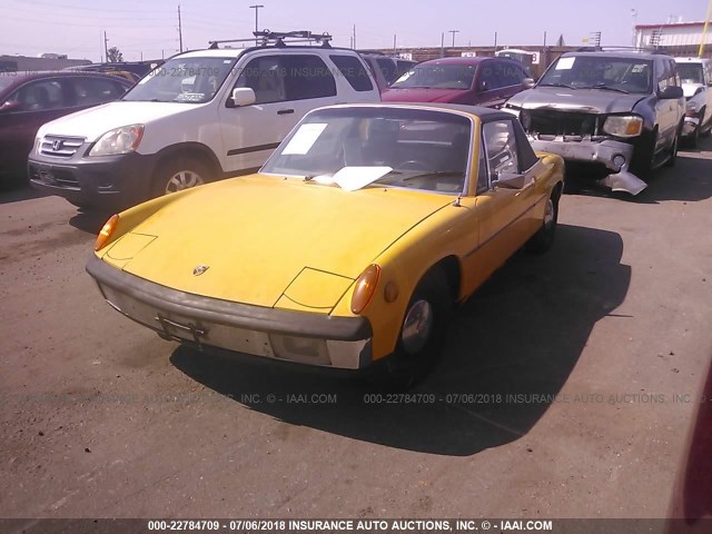 4732910915 - 1973 PORSCHE 914 YELLOW photo 2