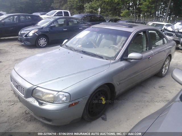 YV1TS59H841369339 - 2004 VOLVO S80 2.5T GRAY photo 2