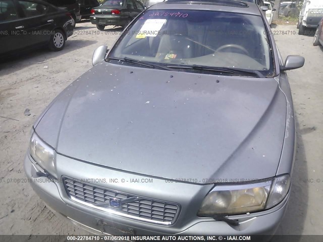 YV1TS59H841369339 - 2004 VOLVO S80 2.5T GRAY photo 6