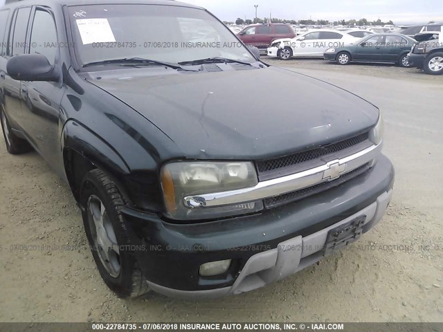 1GNES16S946114099 - 2004 CHEVROLET TRAILBLAZER EXT LS/EXT LT GREEN photo 6