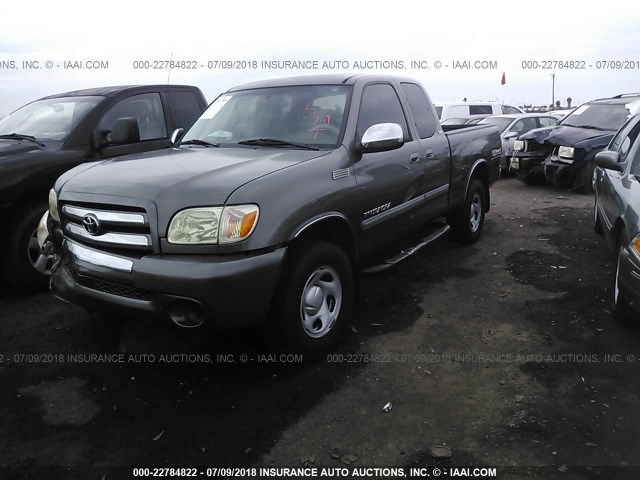 5TBRU341X5S443544 - 2005 TOYOTA TUNDRA ACCESS CAB SR5 GRAY photo 2