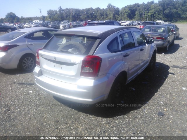 1B3HB28B77D127475 - 2007 DODGE CALIBER SILVER photo 4