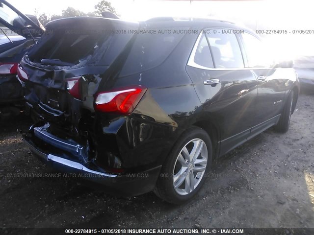 2GNAXMEV4J6271753 - 2018 CHEVROLET EQUINOX PREMIER BLACK photo 4