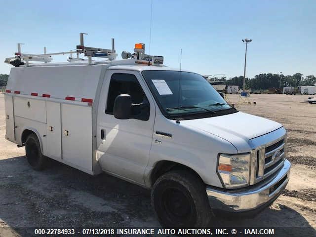 1FDSE3FL5CDA67165 - 2012 FORD E350 E350 SUPER DUTY CTWAY VAN WHITE photo 1