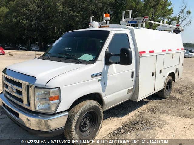 1FDSE3FL5CDA67165 - 2012 FORD E350 E350 SUPER DUTY CTWAY VAN WHITE photo 2