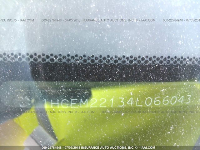 1HGEM22134L066043 - 2004 HONDA CIVIC DX VP SILVER photo 9