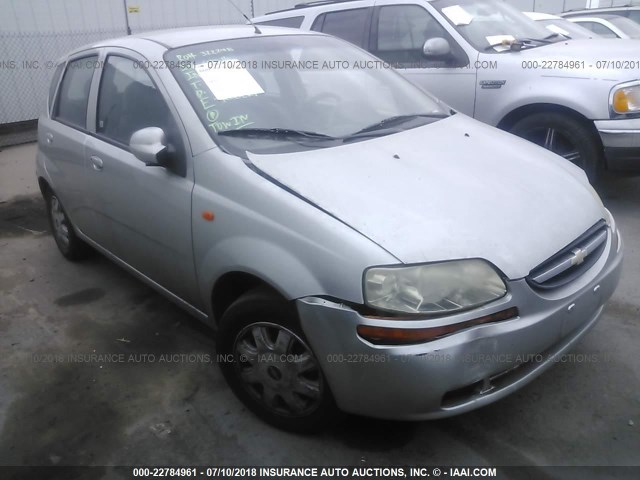 KL1TJ62604B132434 - 2004 CHEVROLET AVEO LS SILVER photo 1