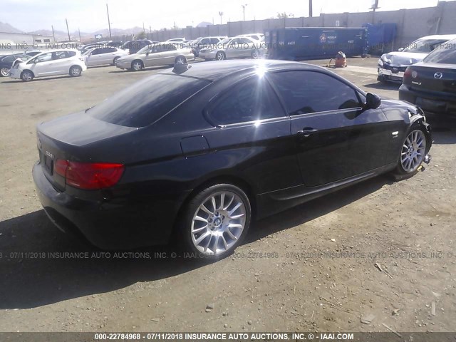 WBAKF5C53BE656367 - 2011 BMW 328 XI SULEV BLACK photo 4