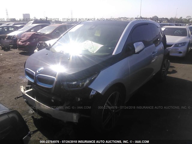 WBY1Z4C51EV276656 - 2014 BMW I3 REX SILVER photo 2