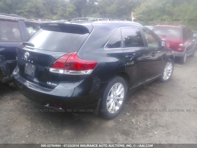 4T3BA3BB3DU040550 - 2013 TOYOTA VENZA LE/XLE BLACK photo 4