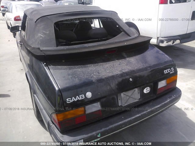 YS3AK75E6R7001761 - 1994 SAAB 900 S BLACK photo 3