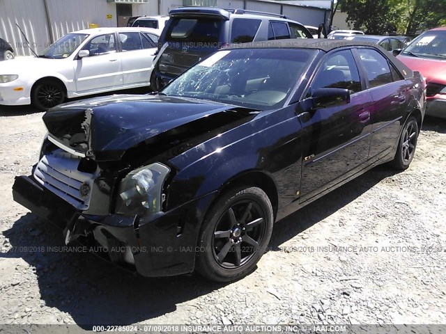 1G6DP577770155980 - 2007 CADILLAC CTS HI FEATURE V6 BLACK photo 2