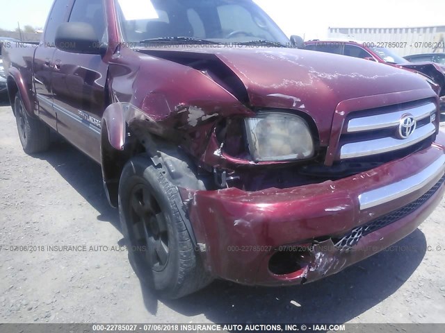 5TBBT44173S361018 - 2003 TOYOTA TUNDRA ACCESS CAB SR5 RED photo 6