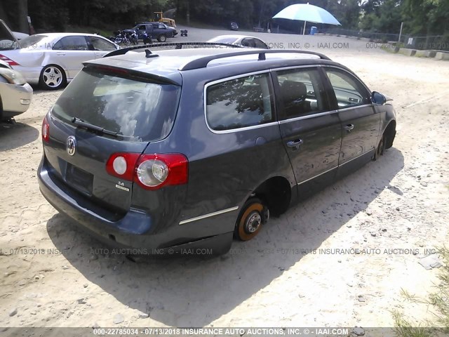 WVWMU73C37E008532 - 2007 VOLKSWAGEN PASSAT 3.6L 4MOTION WAGON BLUE photo 4