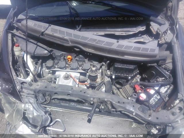 2HGFA16919H529096 - 2009 HONDA CIVIC EXL GRAY photo 10