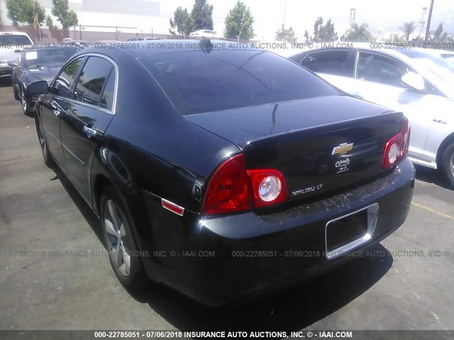 1G1ZC5E04CF164348 - 2012 CHEVROLET MALIBU 1LT 黑色 照片 3