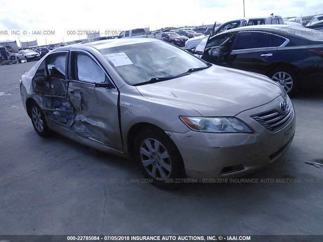 4T1BB46K77U023714 - 2007 TOYOTA CAMRY NEW GENERAT HYBRID GOLD photo 1