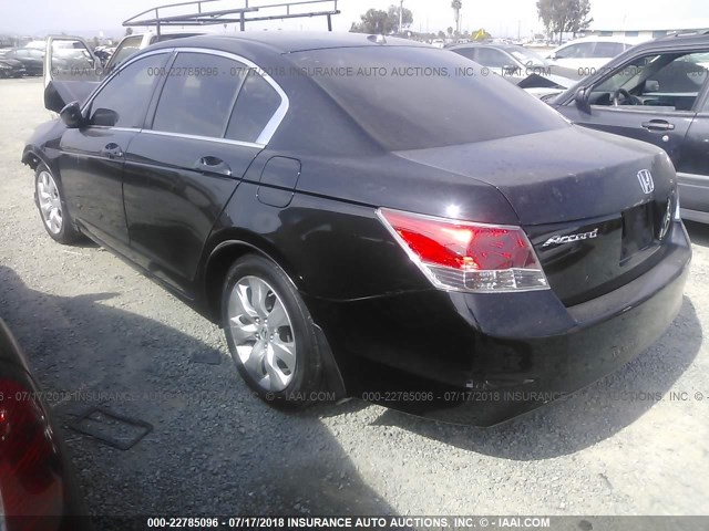 JHMCP26848C064780 - 2008 HONDA ACCORD EXL BLACK photo 3