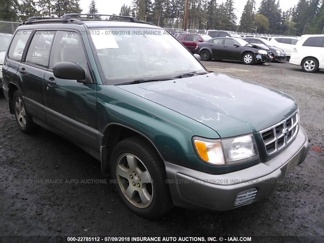 JF1SF6558YH716579 - 2000 SUBARU FORESTER S GREEN photo 1