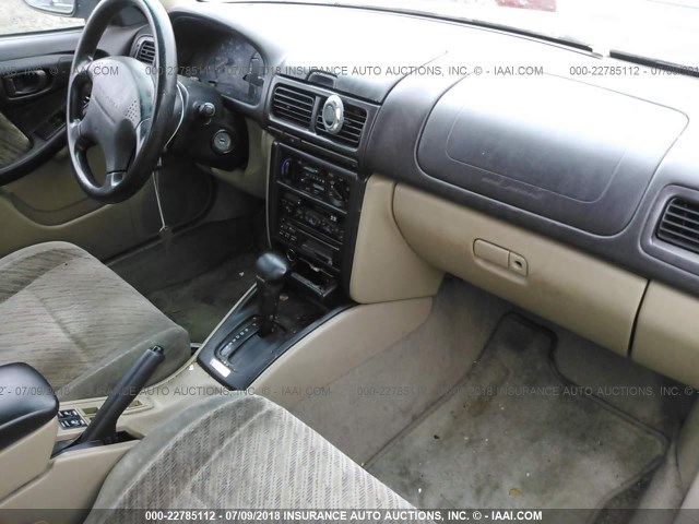 JF1SF6558YH716579 - 2000 SUBARU FORESTER S GREEN photo 5