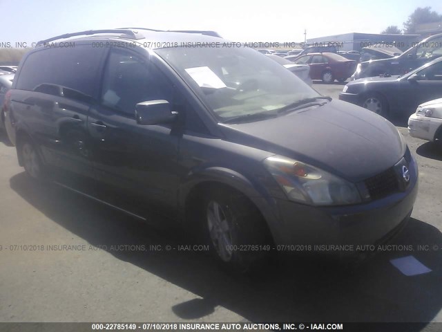 5N1BV28U85N122785 - 2005 NISSAN QUEST S/SE/SL GRAY photo 1