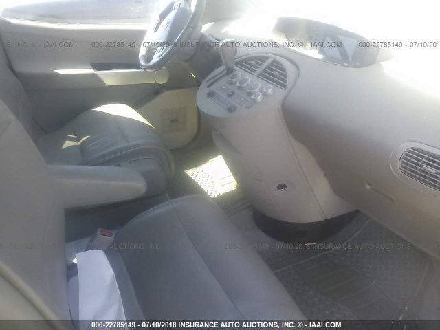 5N1BV28U85N122785 - 2005 NISSAN QUEST S/SE/SL GRAY photo 5