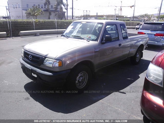 4F4YR46U95PM02504 - 2005 MAZDA B3000 CAB PLUS BROWN photo 2