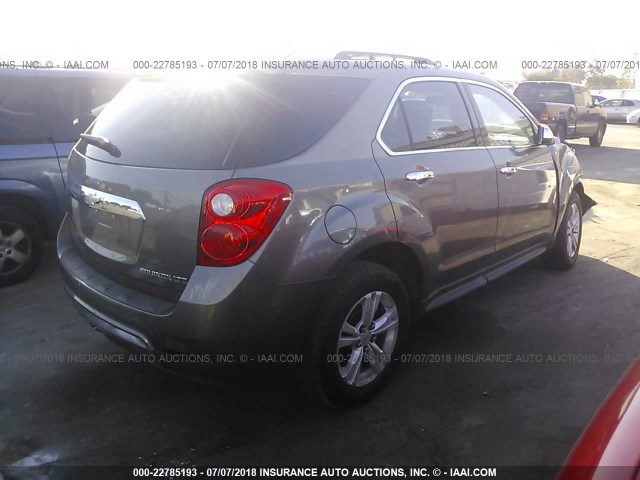 2CNALFEC4B6250462 - 2011 CHEVROLET EQUINOX LTZ GRAY photo 4