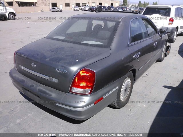 KMHFU45D51A100152 - 2001 HYUNDAI XG 300 GRAY photo 4