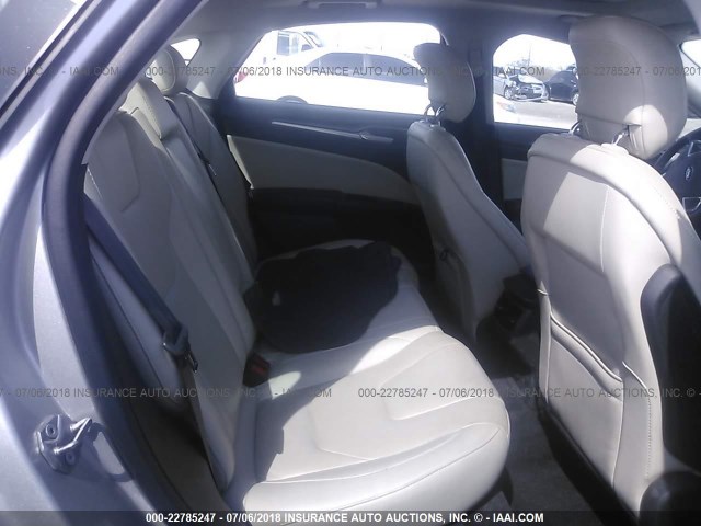 3FA6P0K92FR137800 - 2015 FORD FUSION TITANIUM SILVER photo 8