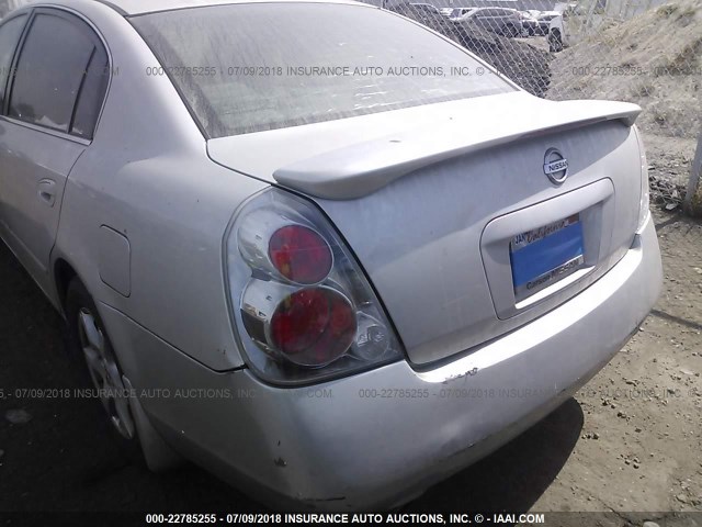 1N4BL11D76N341033 - 2006 NISSAN ALTIMA SE/SL/SE-R SILVER photo 6