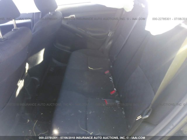 2T1KU4EEXAC267503 - 2010 TOYOTA COROLLA MATRIX  BLUE photo 8