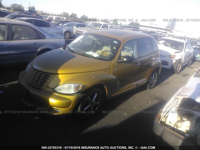 3C8FY68B42T325833 - 2002 CHRYSLER PT CRUISER LIMITED/DREAM CRUISER YELLOW photo 2