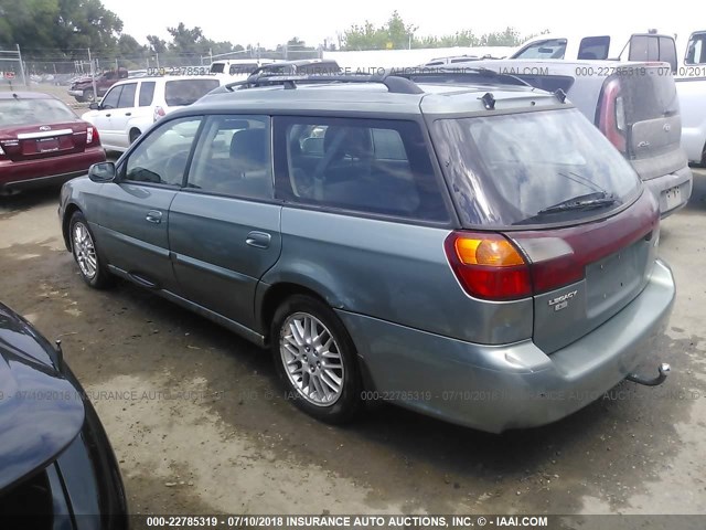 4S3BH635037310527 - 2003 SUBARU LEGACY L/L SPECIAL GREEN photo 3