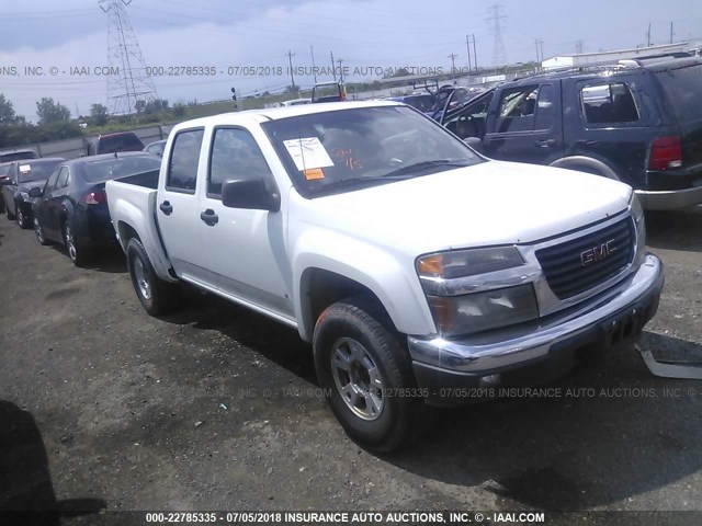 1GTDT43EX88216975 - 2008 GMC CANYON SLE/SLT WHITE photo 1