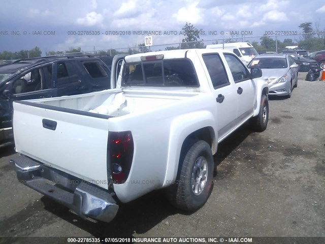 1GTDT43EX88216975 - 2008 GMC CANYON SLE/SLT WHITE photo 4